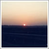息栖大橋あたりからの夕日