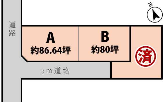 館林市大街道区画図