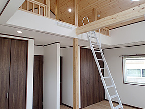 ロフト型小屋裏収納