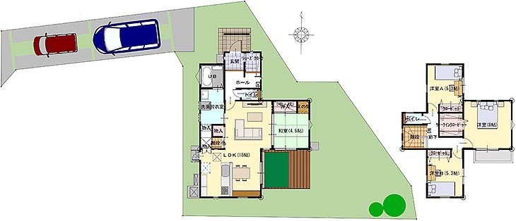 新築住宅施工例(間取り)