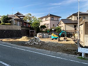 若杉登山口モデルハウス建設地