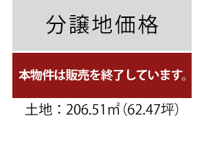 販売終了/土地面積193.04平米