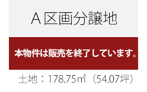 販売終了/土地面積178.75平米
