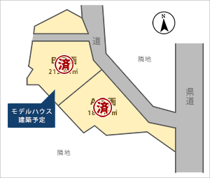 赤坂Ⅱ分譲地　区画図
