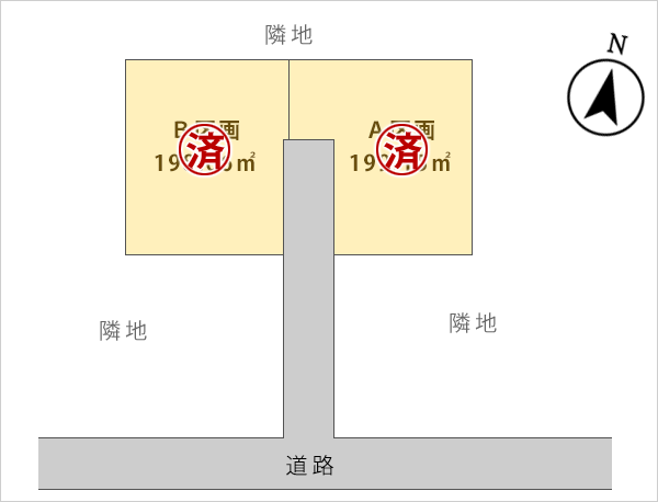 宮の前分譲地　区画図