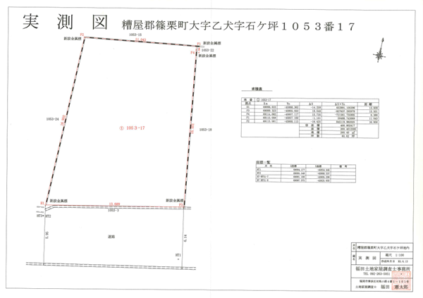 乙犬測量図