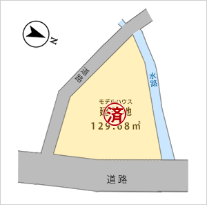 若杉登山口モデルハウス　区画図