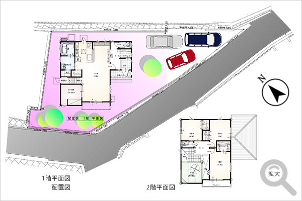 中町の里4 ビューコートモデルハウス完成予定図面