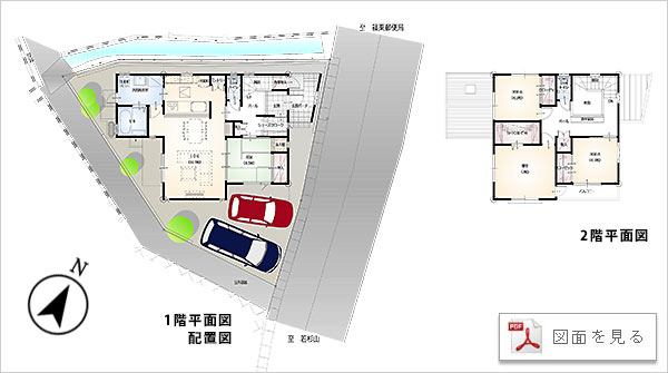 若杉登山口モデルハウス完成予定図面