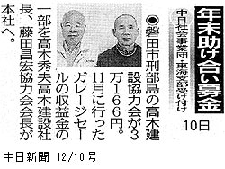 中日新聞12/10号