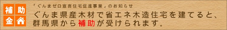 住まいの補助金情報（ぐんまゼロ宣言住宅促進事業）