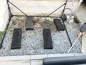 自転車置き場(工事中)