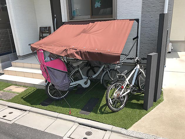 自転車置き場（工事後）