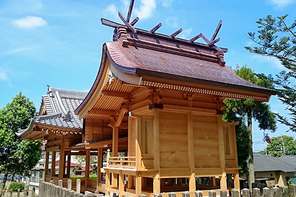 年穂神社改修